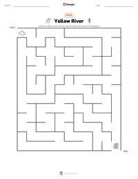 Yellow River printable worksheet preview