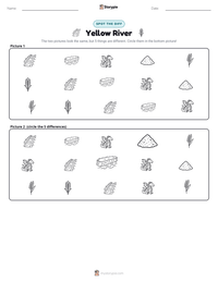 Yellow River printable worksheet preview