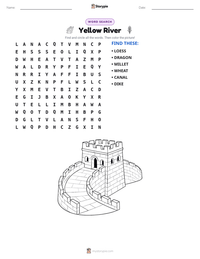 Yellow River printable worksheet preview