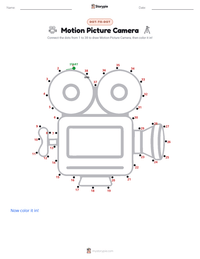 Motion Picture Camera printable worksheet preview