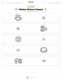 Motion Picture Camera printable worksheet preview