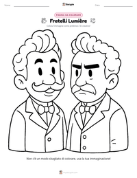 Anteprima della scheda stampabile di Fratelli Lumière