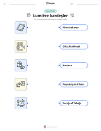 Lumière kardeşler yazdırılabilir çalışma sayfası önizlemesi