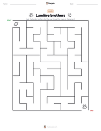Lumière brothers printable worksheet preview