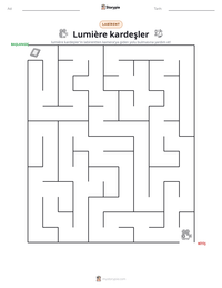 Lumière kardeşler yazdırılabilir çalışma sayfası önizlemesi