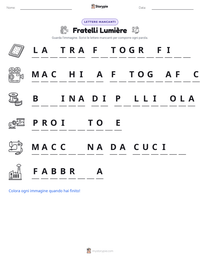 Anteprima della scheda stampabile di Fratelli Lumière