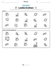 Lumière brothers printable worksheet preview