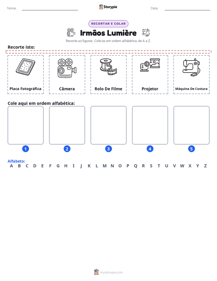 Recortar & Colar Alfabeto