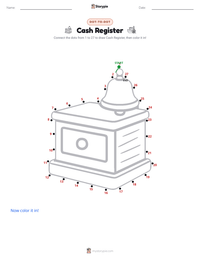 Cash Register printable worksheet preview