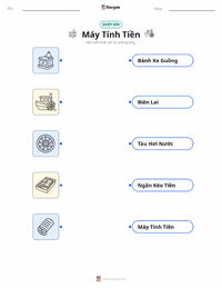 Tài liệu in sẵn Máy tính tiền cho trẻ em