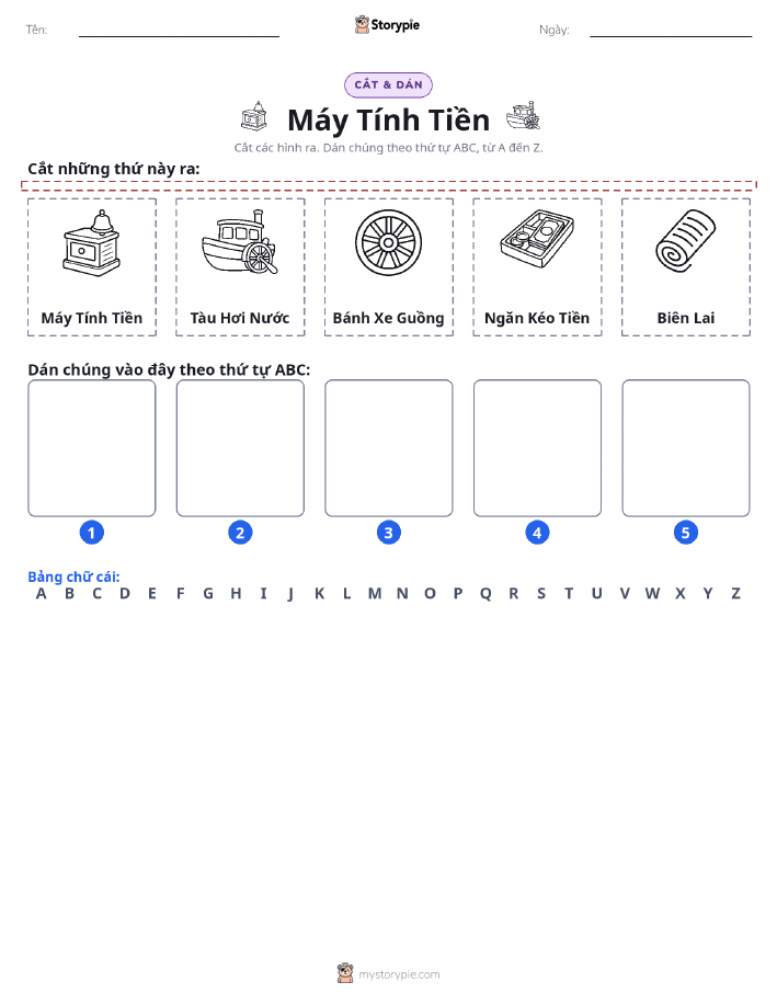 Cắt & Dán Chữ Cái