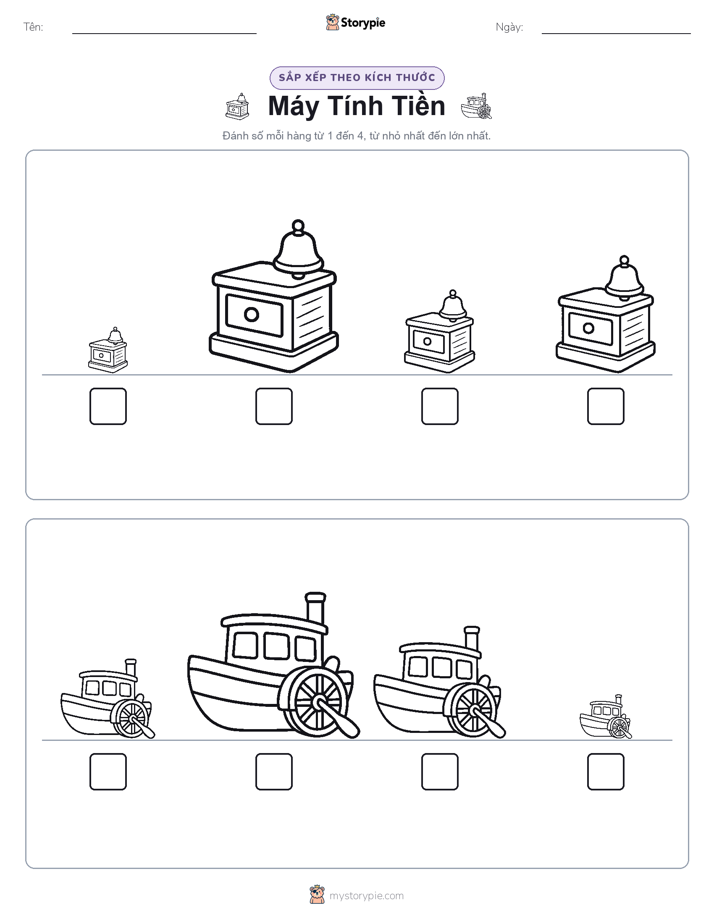 Thứ Tự Kích Thước