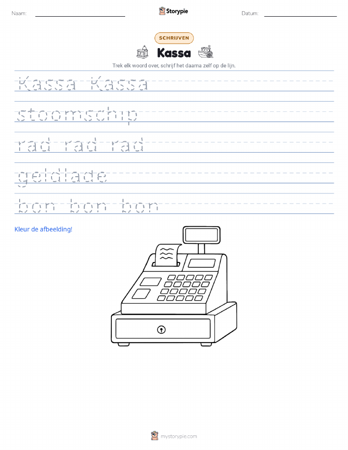 Schrijf Oefening