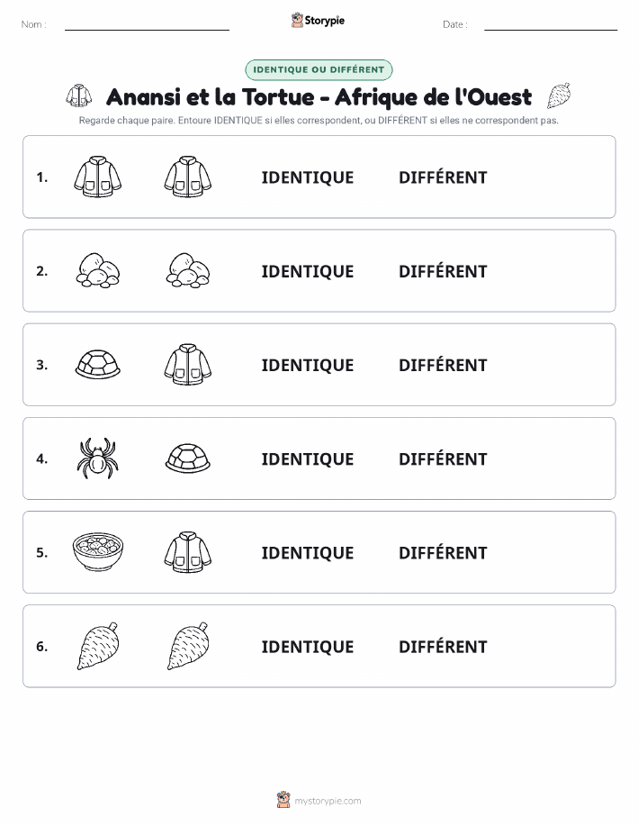Identique ou Différent