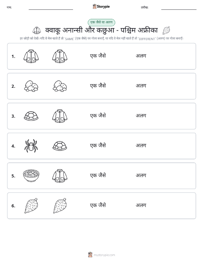 समान या भिन्न