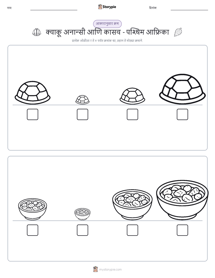 आकार क्रम