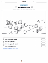 X-ray Machine printable worksheet preview