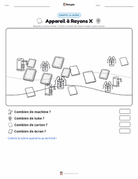 Aperçu de la feuille de travail imprimable Appareil de radiographie