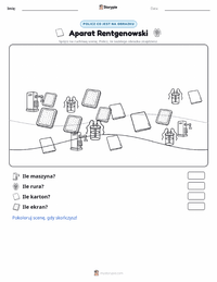 Podgląd drukowalnego arkusza ćwiczeń Aparat rentgenowski