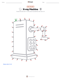 X-ray Machine printable worksheet preview