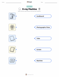X-ray Machine printable worksheet for kids