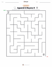 Aperçu de la feuille de travail imprimable Appareil de radiographie