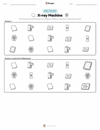 X-ray Machine printable worksheet preview