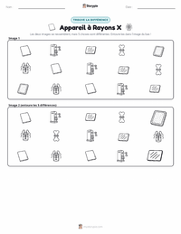 Aperçu de la feuille de travail imprimable Appareil de radiographie