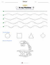 X-ray Machine printable worksheet preview