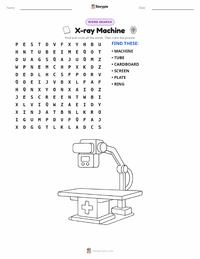 X-ray Machine printable worksheet preview