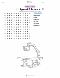 Aperçu de la feuille de travail imprimable Appareil de radiographie