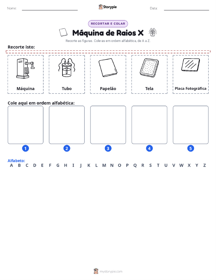 Recortar & Colar Alfabeto