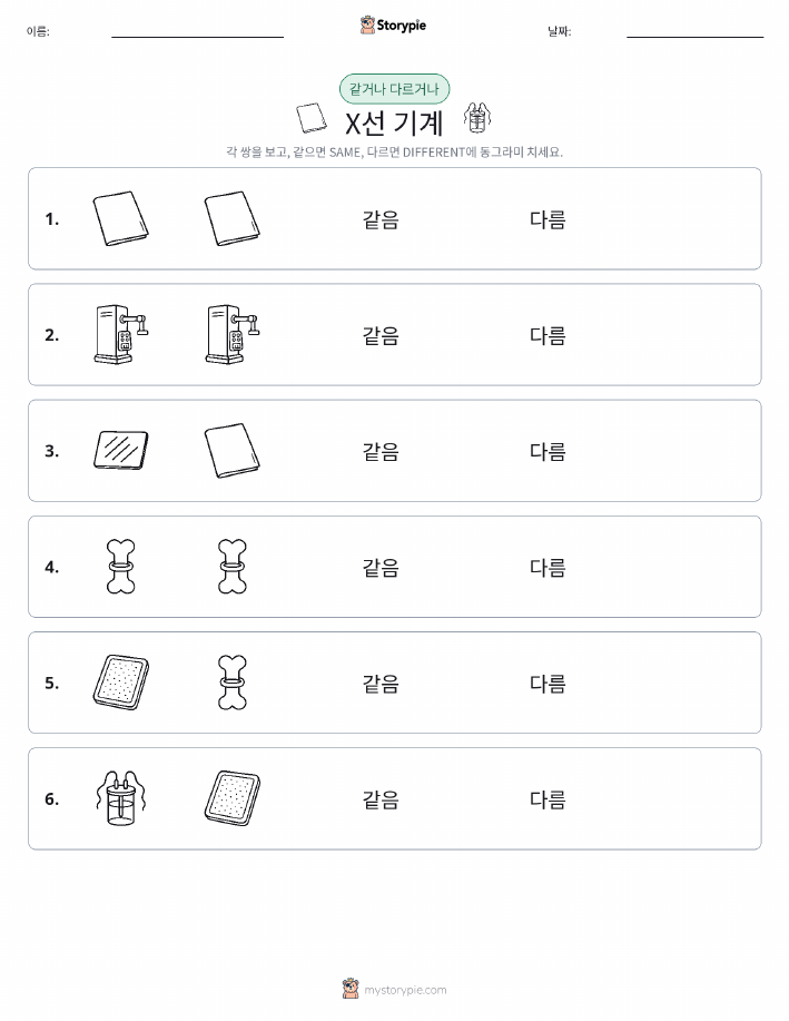 같은 것 또는 다른 것