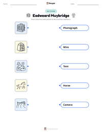 Eadweard Muybridge printable worksheet preview