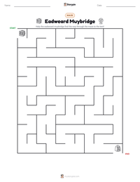 Eadweard Muybridge printable worksheet preview