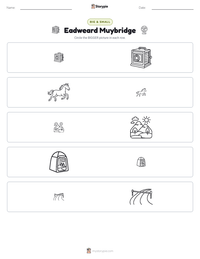 Eadweard Muybridge printable worksheet preview