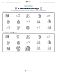 Eadweard Muybridge printable worksheet preview