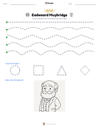 Eadweard Muybridge printable worksheet preview