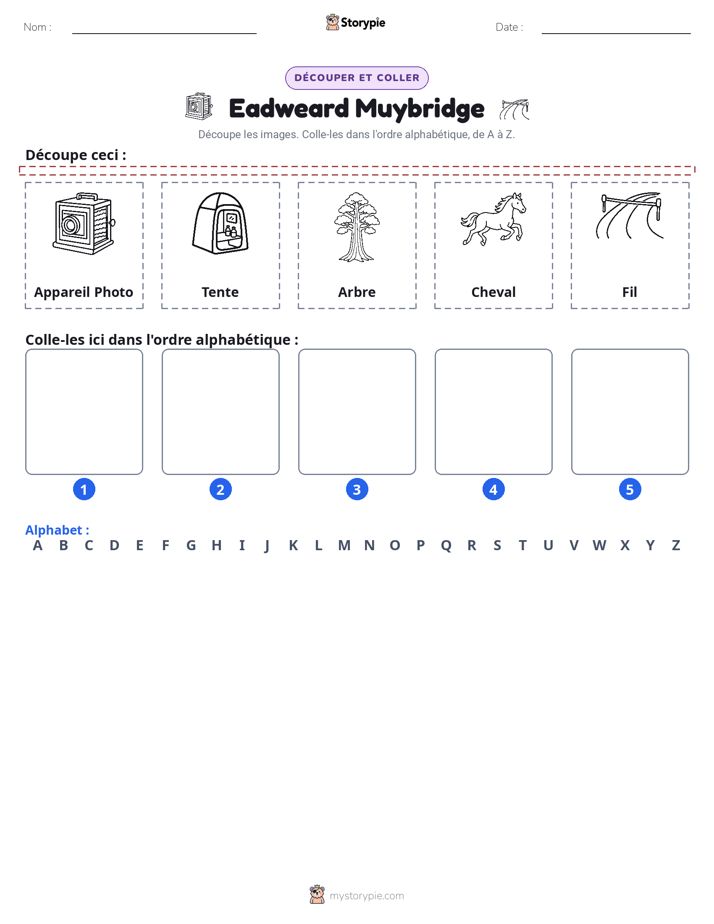 Découper & Coller l'Alphabet