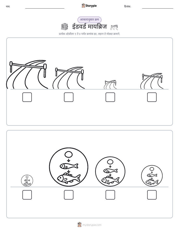 आकार क्रम
