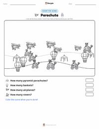 Parachute printable worksheet preview