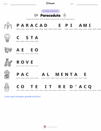 Anteprima della scheda stampabile di Paracadute