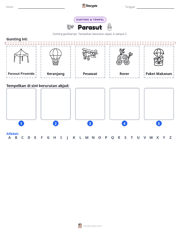 Potong & Tempel Huruf