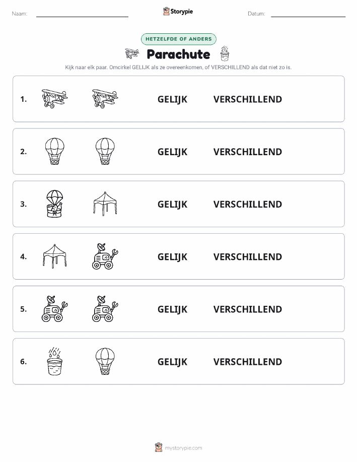 Zelfde of Verschillend