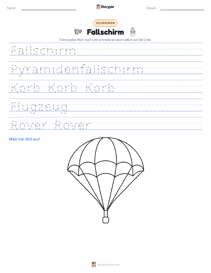 Schreibübung
