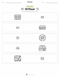 CD Player printable worksheet preview