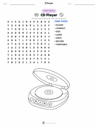 CD Player printable worksheet preview