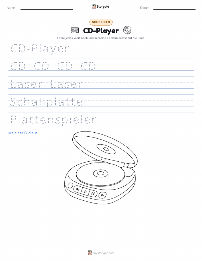 Schreibübung