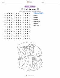 Anteprima della scheda stampabile di La Llorona - America Latina