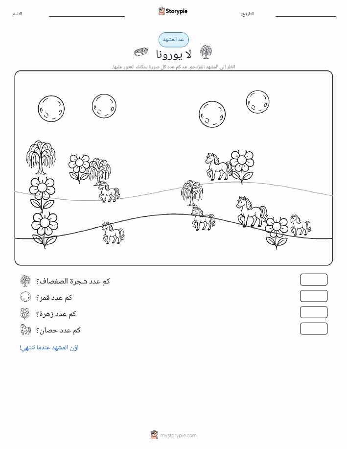 مشهد العد